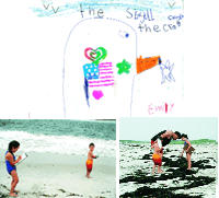 Kids at the beach Kids at the beach