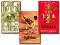 Philip Pullman books The His Dark Materials trilogy: The Golden Compass, The Subtle Knife, and The Amber Spyglass Philip Pullman books The His Dark Materials trilogy: The Golden Compass, The Subtle Knife, and The Amber Spyglass