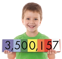 Sensational Math 7-Value Whole Numbers Place Value Cards Set ELP 626643