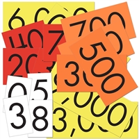 Sensational Math 4-Value Whole Numbers Place Value Cards 12-Pack  ELP 626662