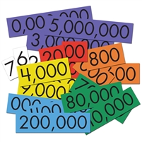 Sensational Math 7-Value Whole Numbers Place Value Cards 12-Pack   ELP 626663