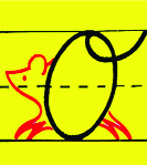 Mouse with the a cursive letter O