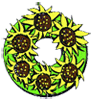 Sunflower wreath