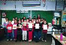 Teacher Amy Williams and her third grade class