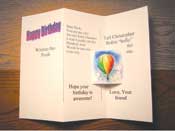 Personalized greeting card